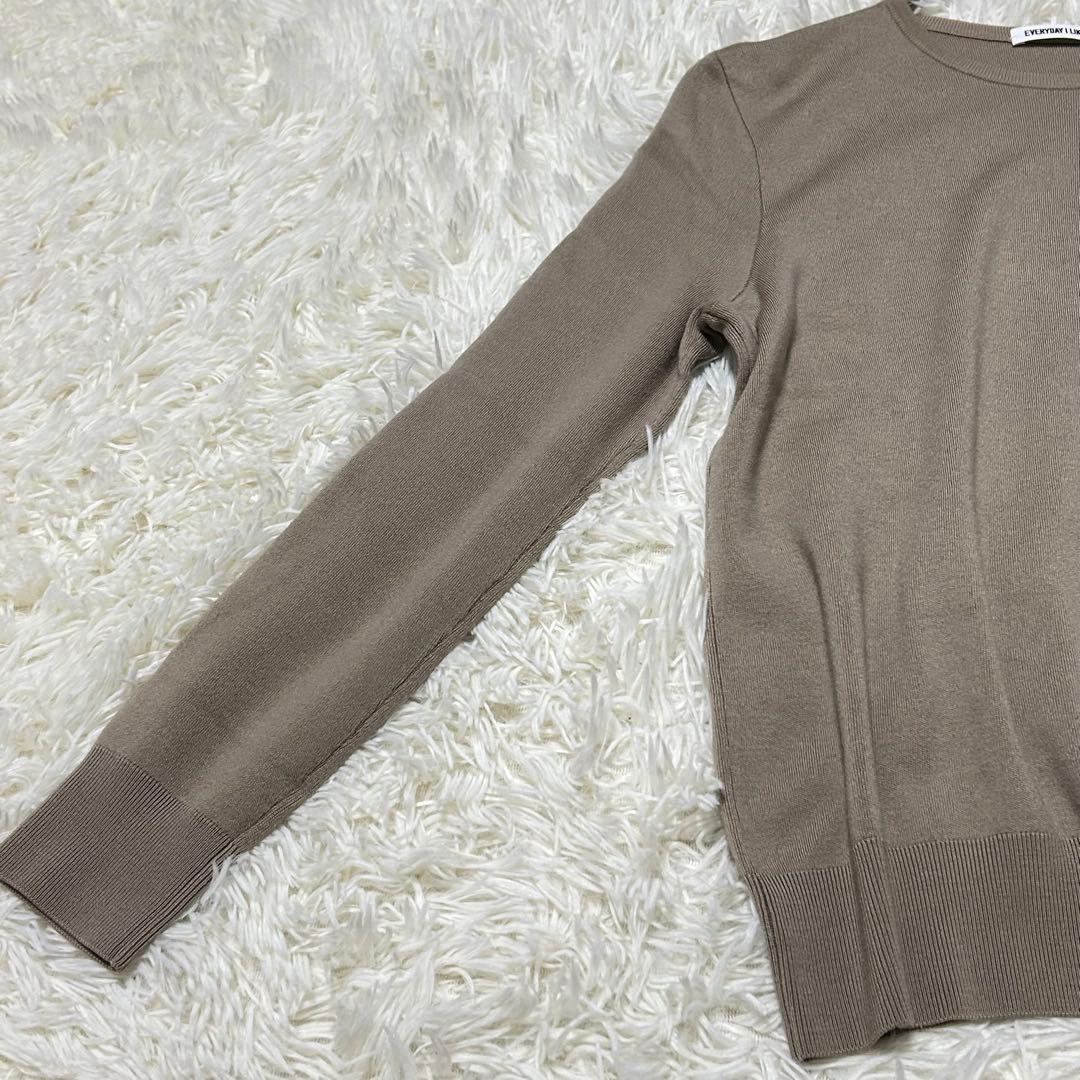 ドゥーズィエムクラス エブリデイアイライク　クルーネックニット　毛100%