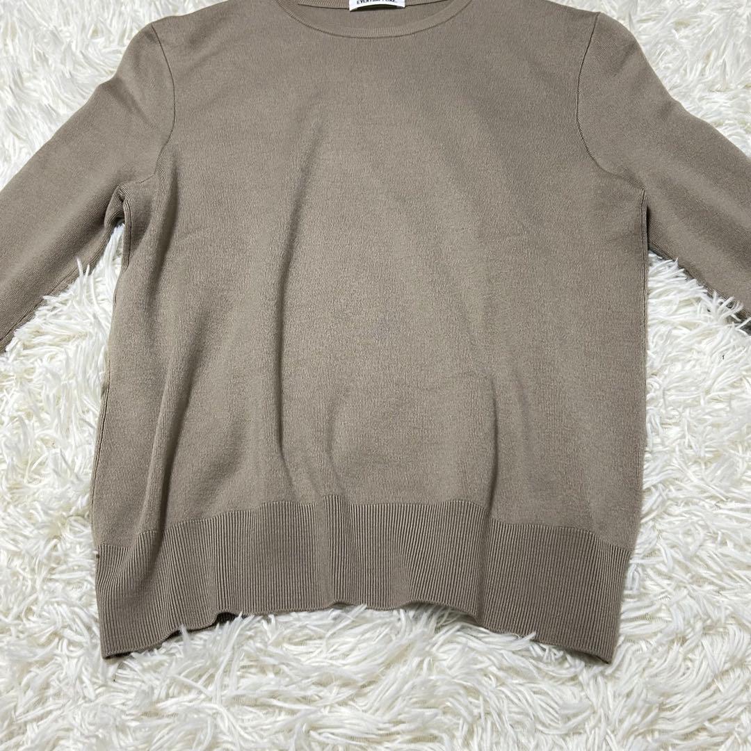 ドゥーズィエムクラス エブリデイアイライク　クルーネックニット　毛100%