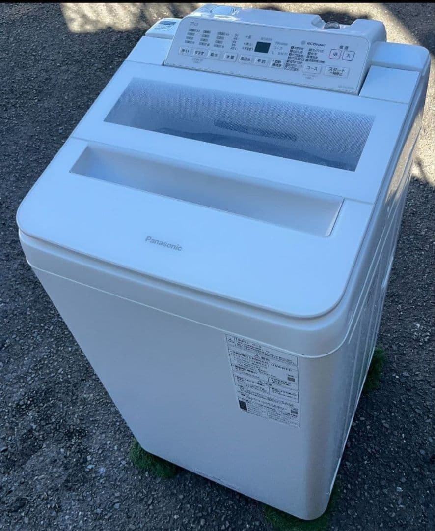 パナソニック洗濯機 7kg 泡洗浄　楽ポイフィルター風乾燥機能付き　2021年製