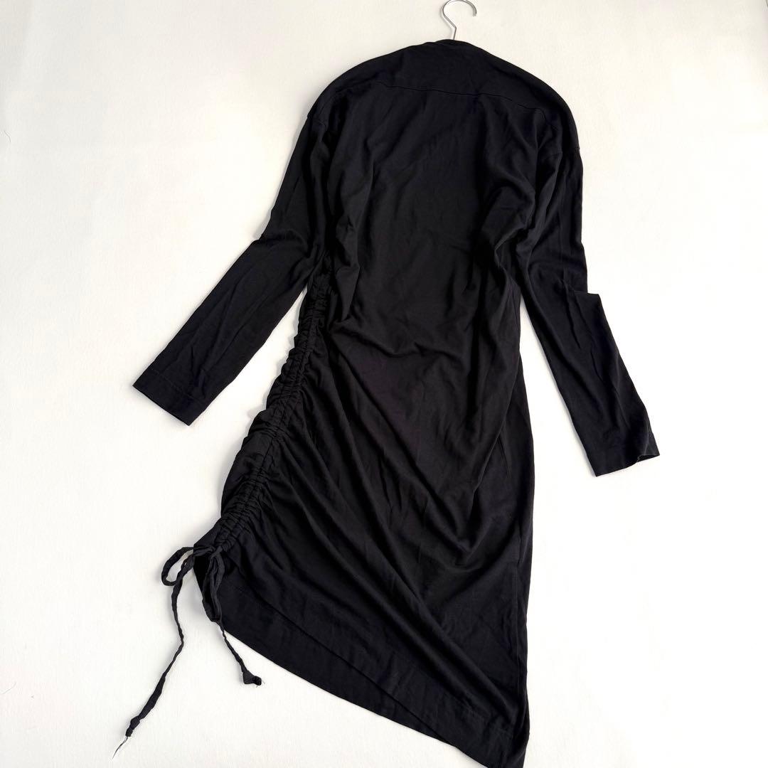 【ヴィヴィアンウエストウッド】アシンメトリーワンピース（M）リッププリント　黒