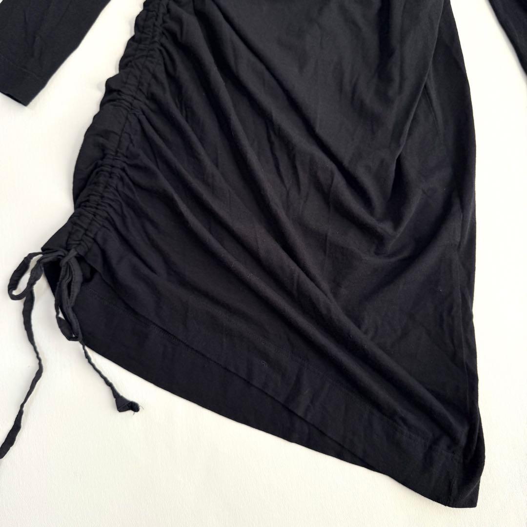 【ヴィヴィアンウエストウッド】アシンメトリーワンピース（M）リッププリント　黒