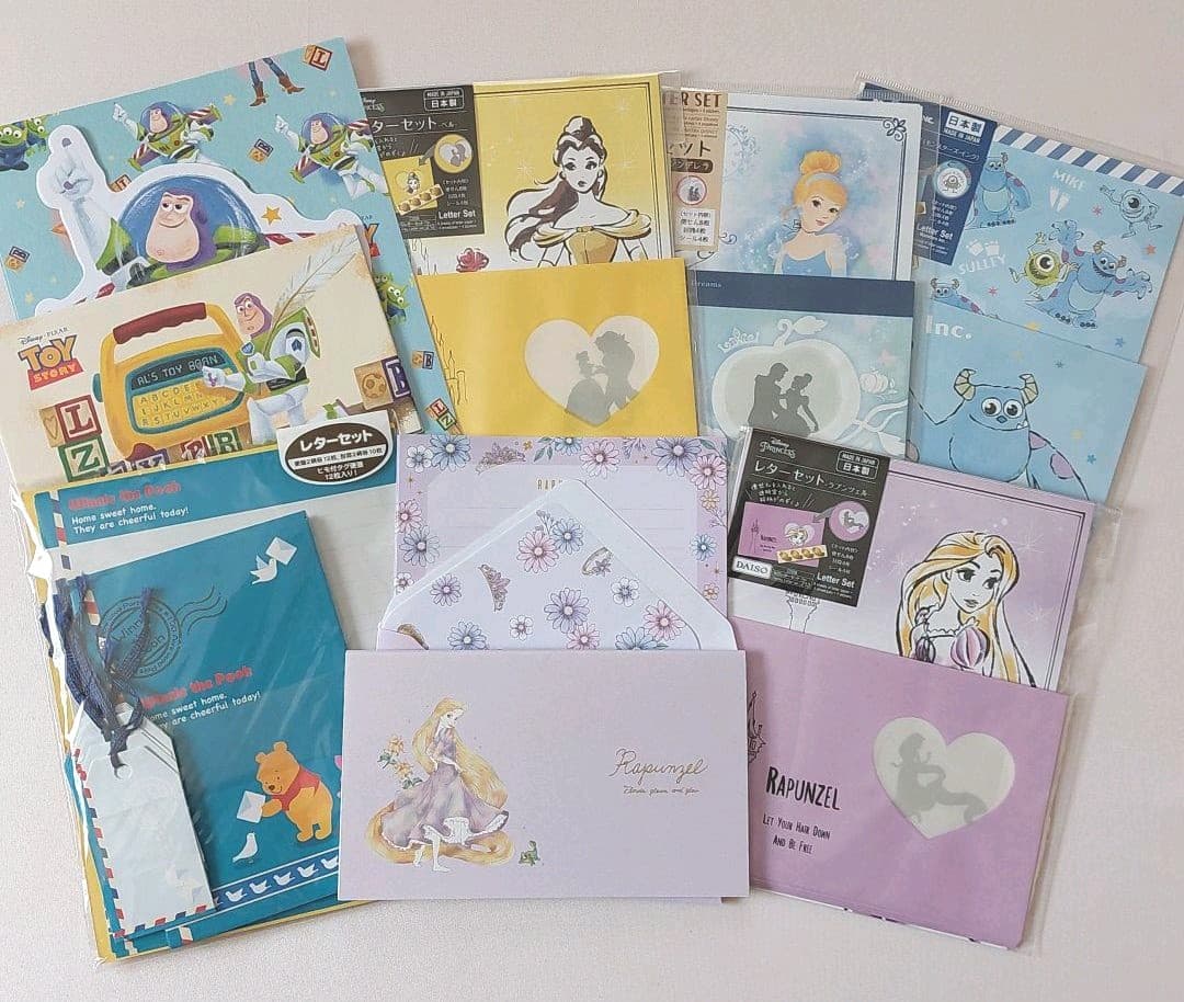 【おすそ分け】ディズニー レターセット 8種類