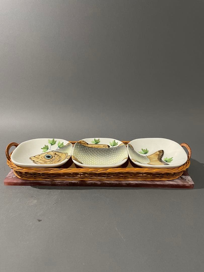 魚 絵皿 3枚セット スペイン