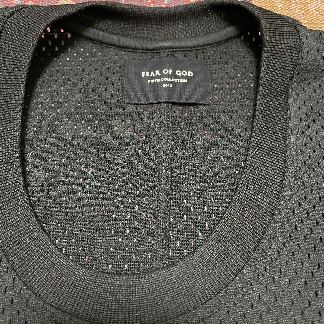 【美品タグ付】fear of god 5th メッシュ タンクトップ ブラックS