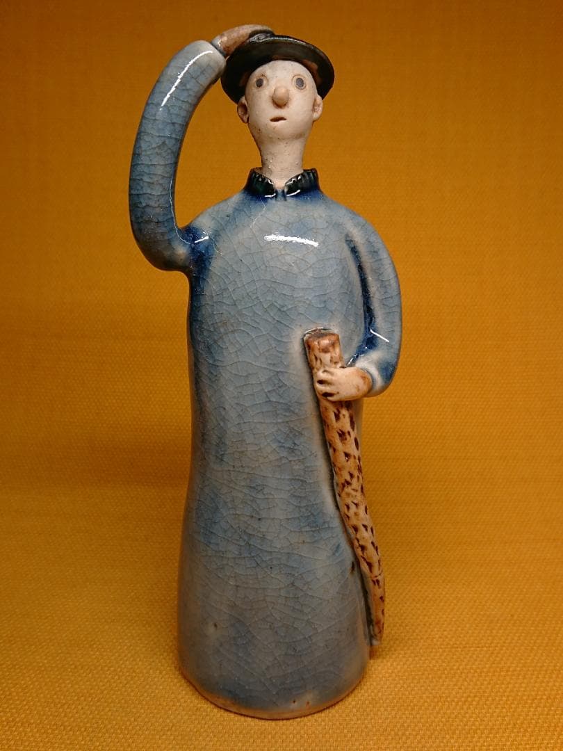 人形　陶器　ヨーロッパ　オブジェ　置物　インテリア　工芸品　美術品　A2600