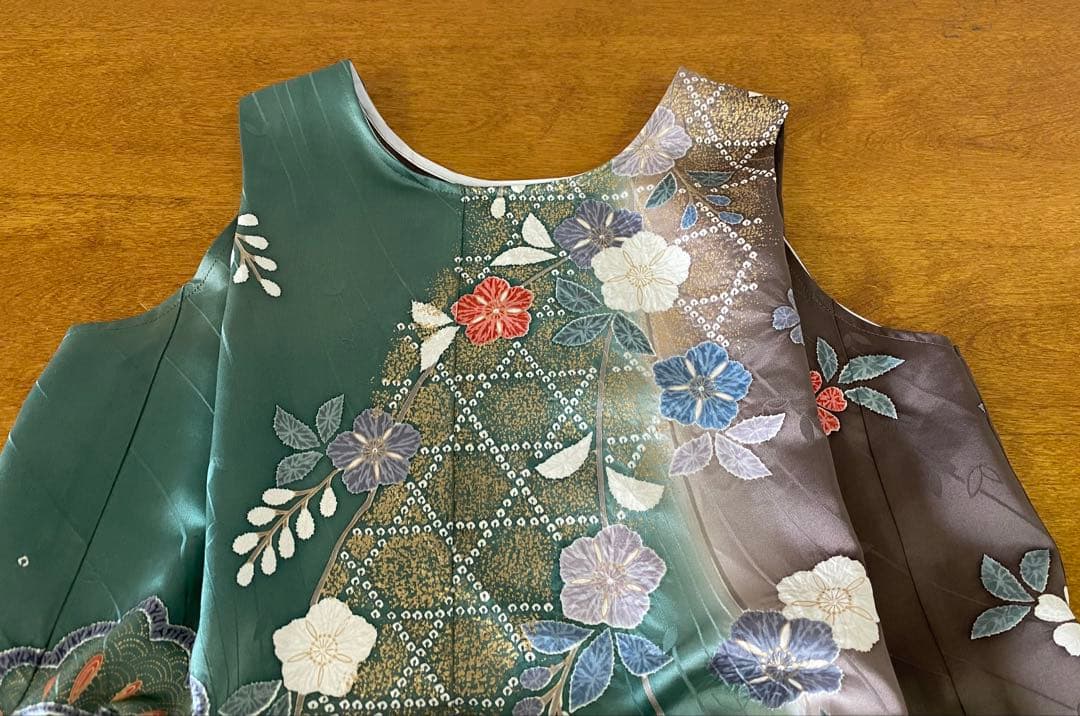 3218 着物　リメイク　ドレス　ワンピース