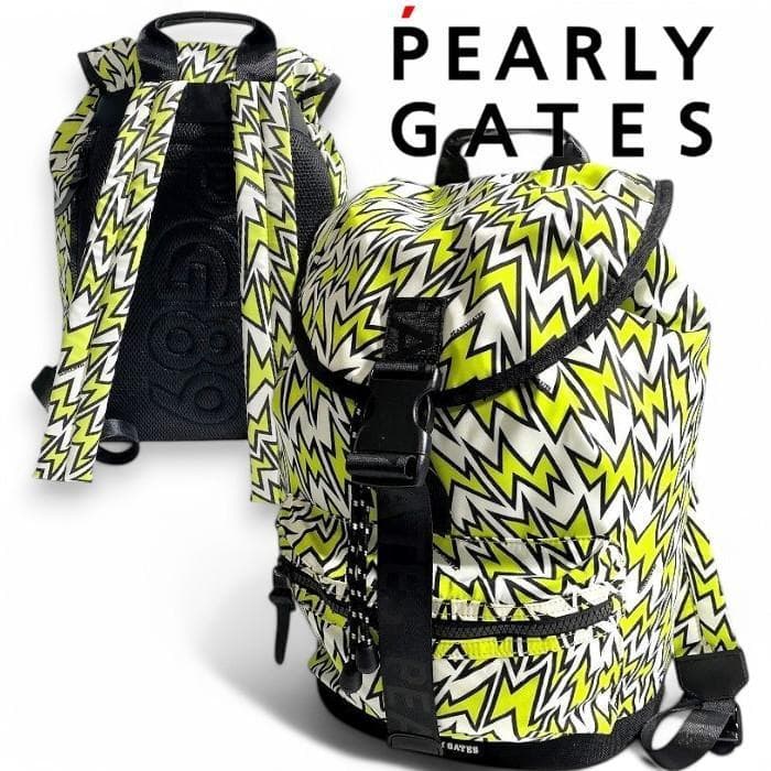 パーリーゲイツ ゴルフ 総柄 バックパック リュック デイパック 定価3.5万