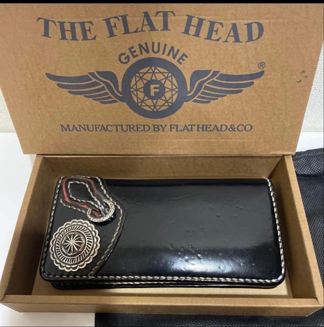 値下げ　フラットヘッド　コードバンウォレット