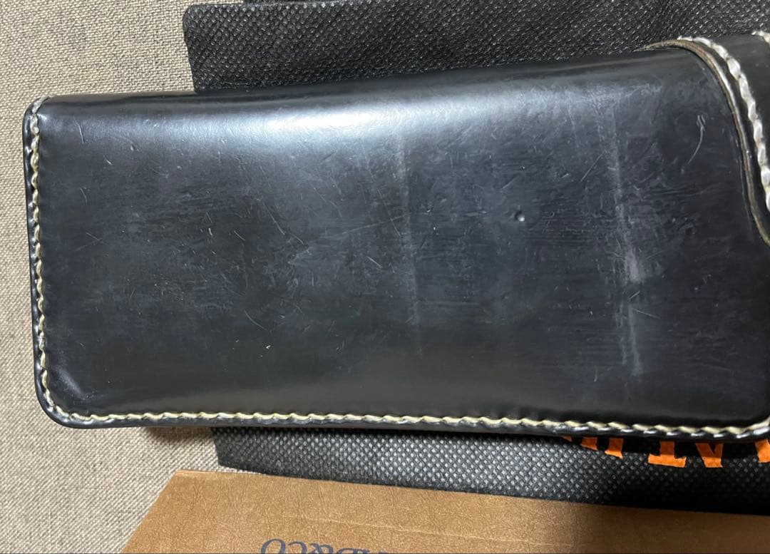 値下げ　フラットヘッド　コードバンウォレット