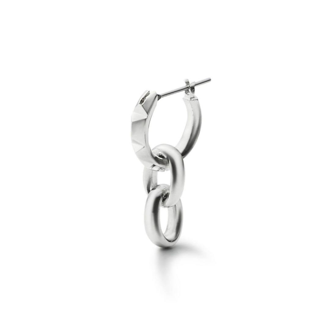 【GARNI】 ガルニ　フープピアス　片耳 チェーン　シルバー925
