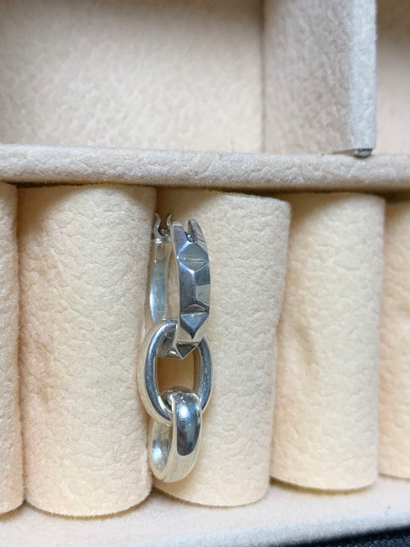 【GARNI】 ガルニ　フープピアス　片耳 チェーン　シルバー925