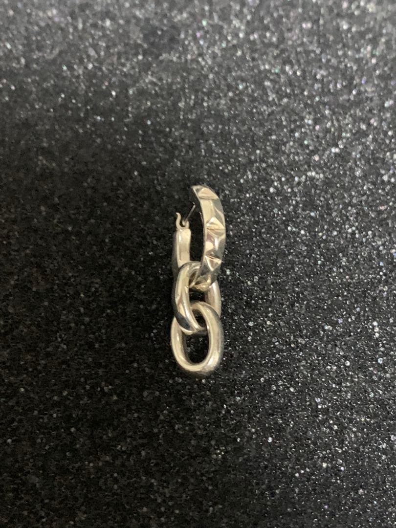 【GARNI】 ガルニ　フープピアス　片耳 チェーン　シルバー925