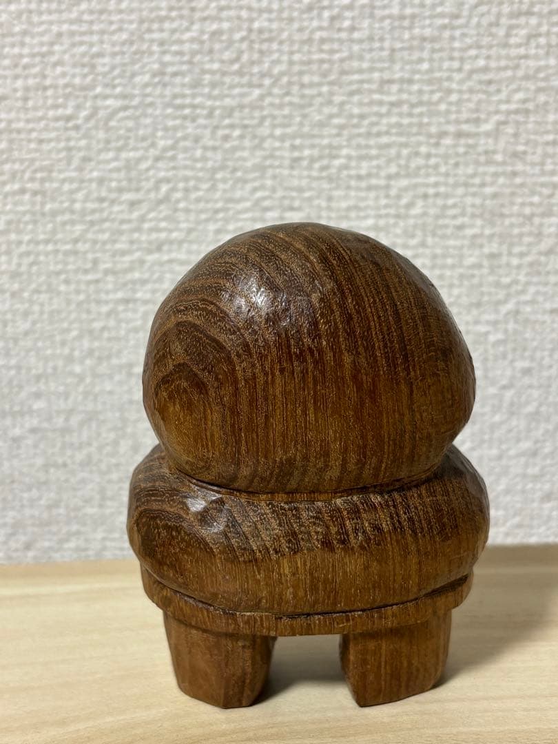 【希少】　木彫り　あとぐちさん作品　コロポックルの女の子