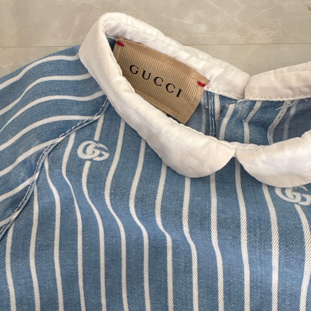 最終お値下げ！GUCCI ストライプ柄 ワンピース