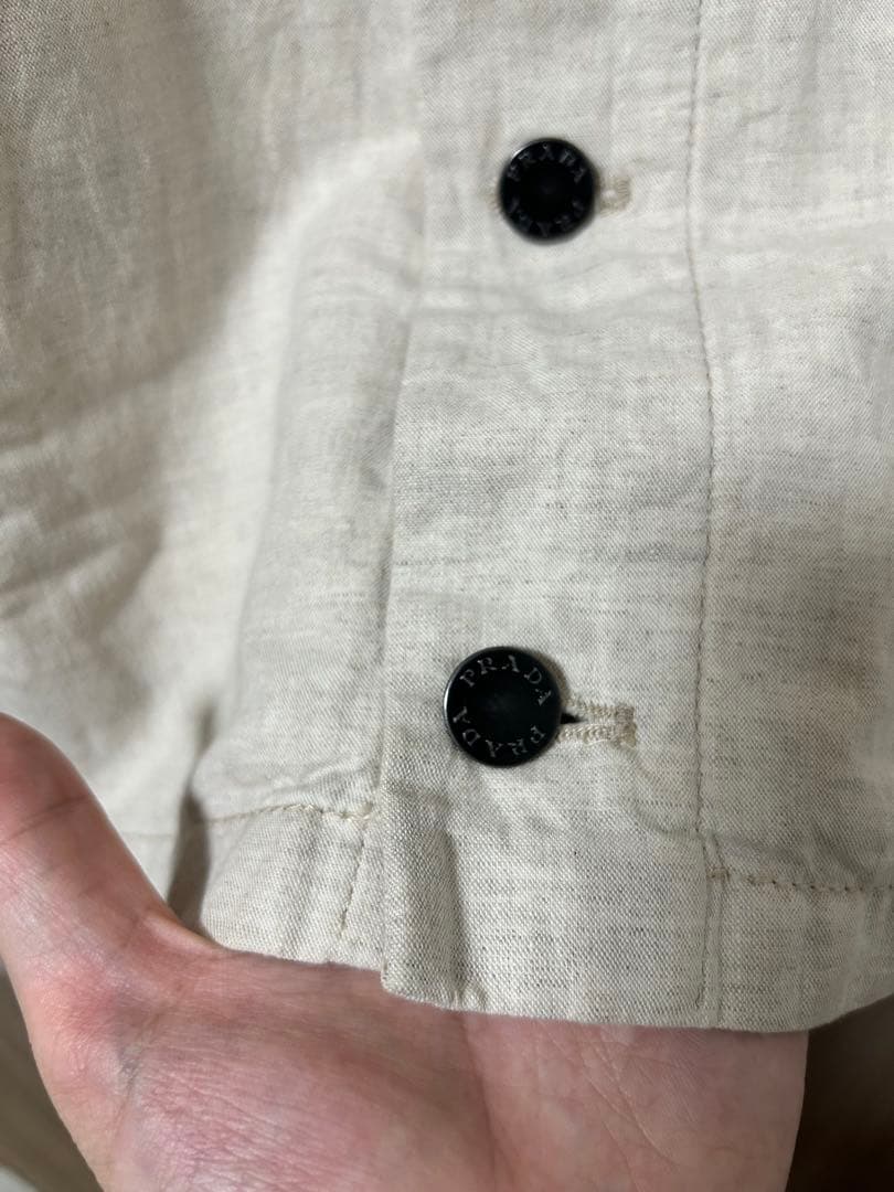 T*I様 プラダ シャンブレー ブルゾン ジャケットトライアングロゴ 23SS