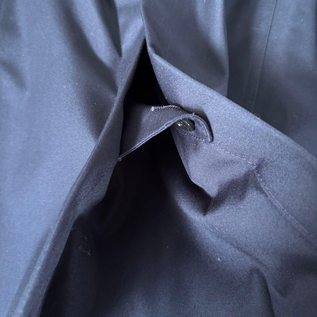 【タグ付き✨】バーバリーロンドン　トレンチコート　メガチェック　レザー　紺　40