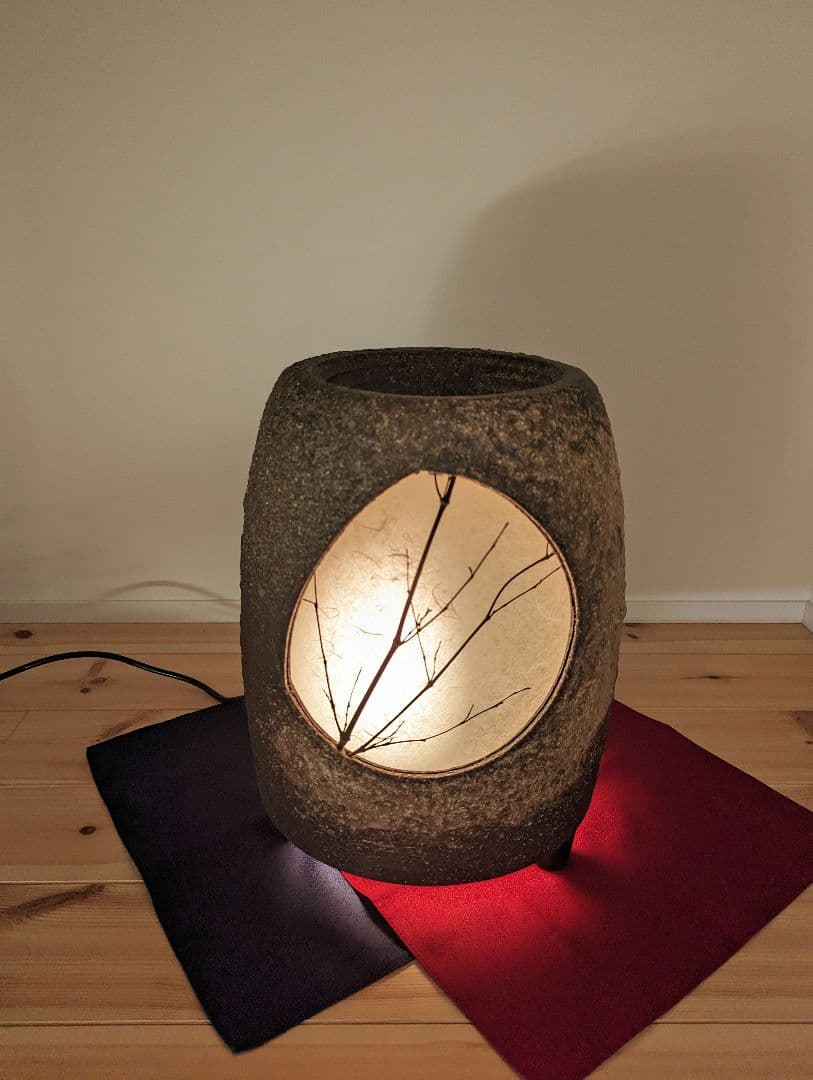 【信楽焼】灯り　つくばい