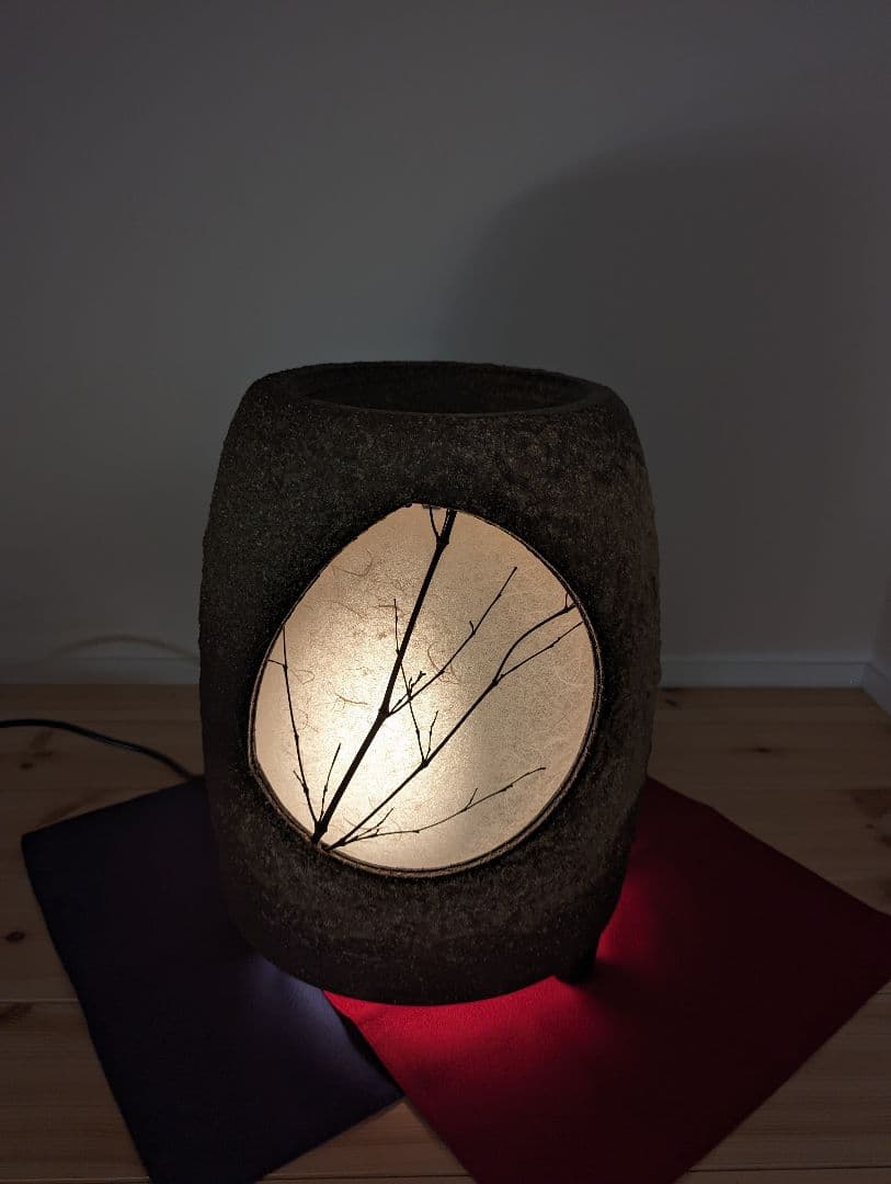 【信楽焼】灯り　つくばい