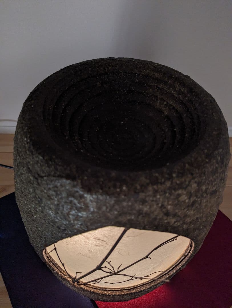 【信楽焼】灯り　つくばい