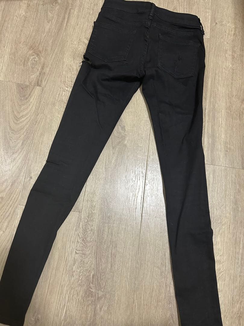 GYDAジェイダブラック スキニーデニム ダメージ