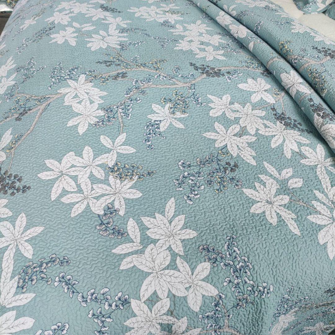 キルトベッドカバー3点セット綿マルチカバー キルティング 646