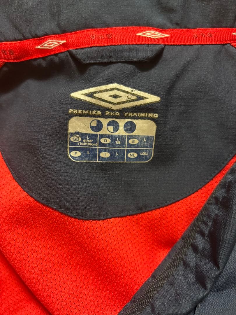 UMBRO アンブロ　イングランド代表　ハーフジップ　ナイロンジャケット