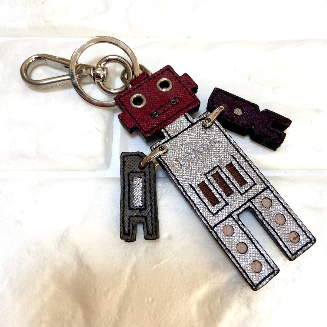 【希少】PRADA　プラダ　ロボット　チャーム　キーリング　キーホルダー