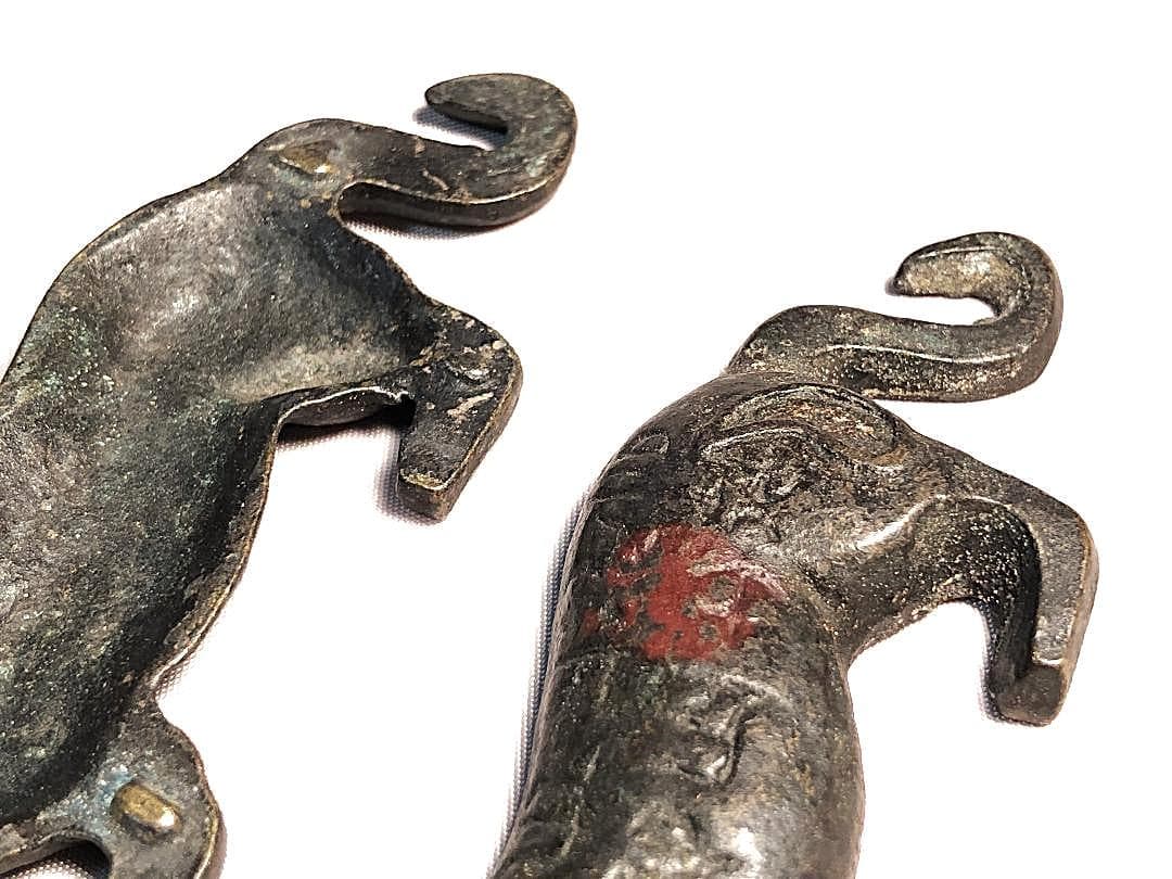 【 虎形割符 　明～清朝期 】 　倣古春秋戦国時代兵符　中華古玩