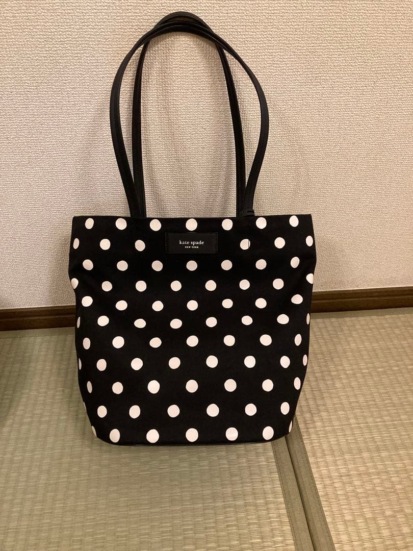 kate spade ドット柄トートバッグ