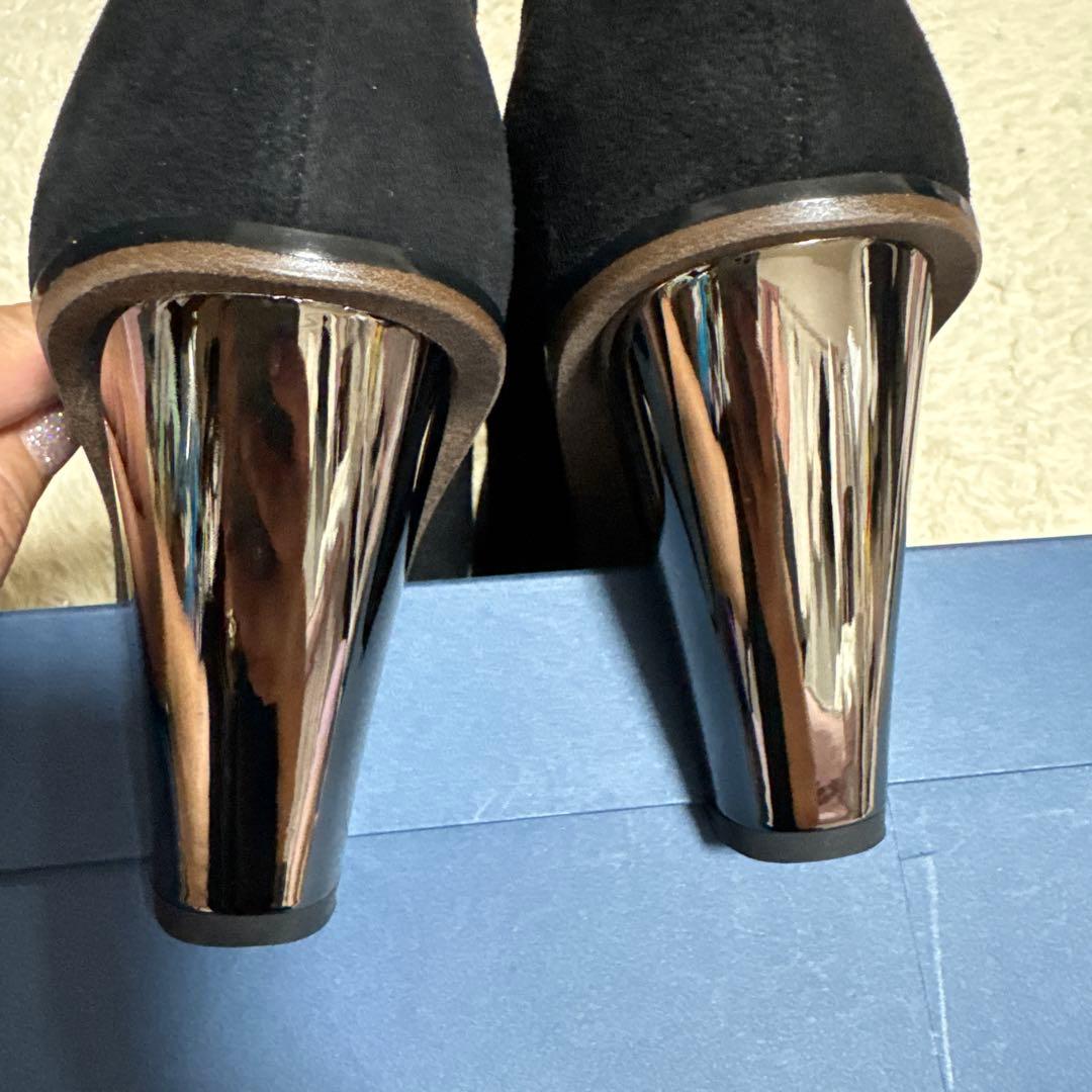 【新品未使用】ヒルズアベニュー ★オセアニカ リボンパンプス ★ブラック24.5