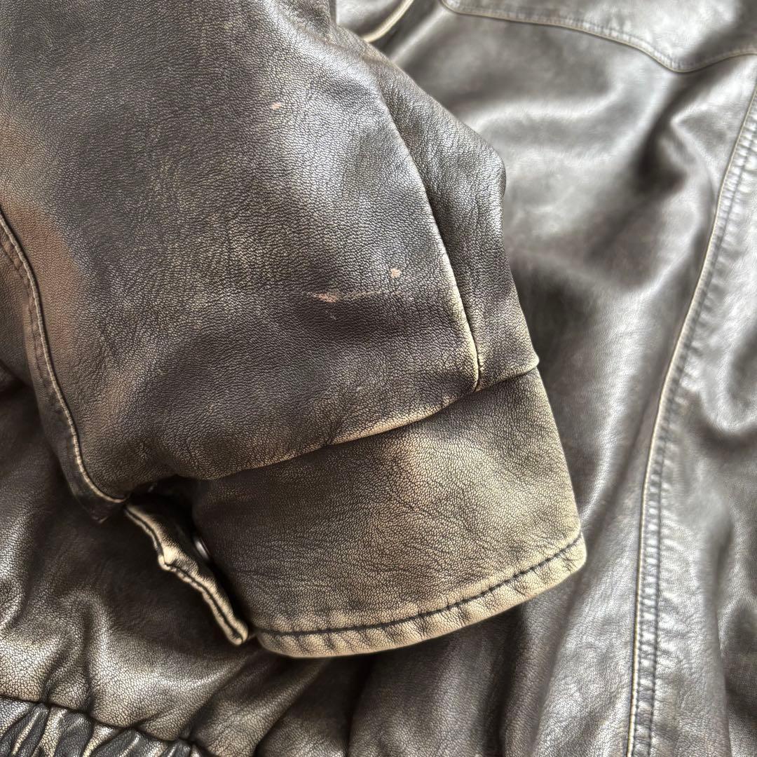 SLY アウター ヴィンテージ フェイクレザー ショート ブルゾン ブラック