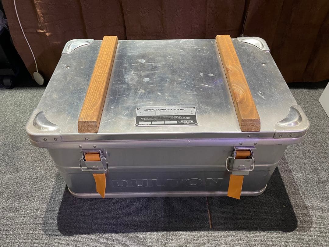 DULTON ダルトン　アルミコンテナ Mサイズ　旧型　廃盤品　改造　パンチング
