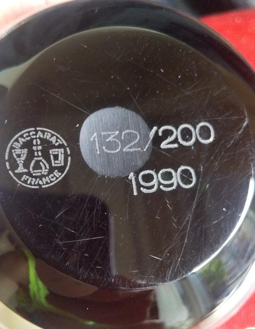 バカラ　BACARRAT　ペーパーウエイト　1990年　200/132