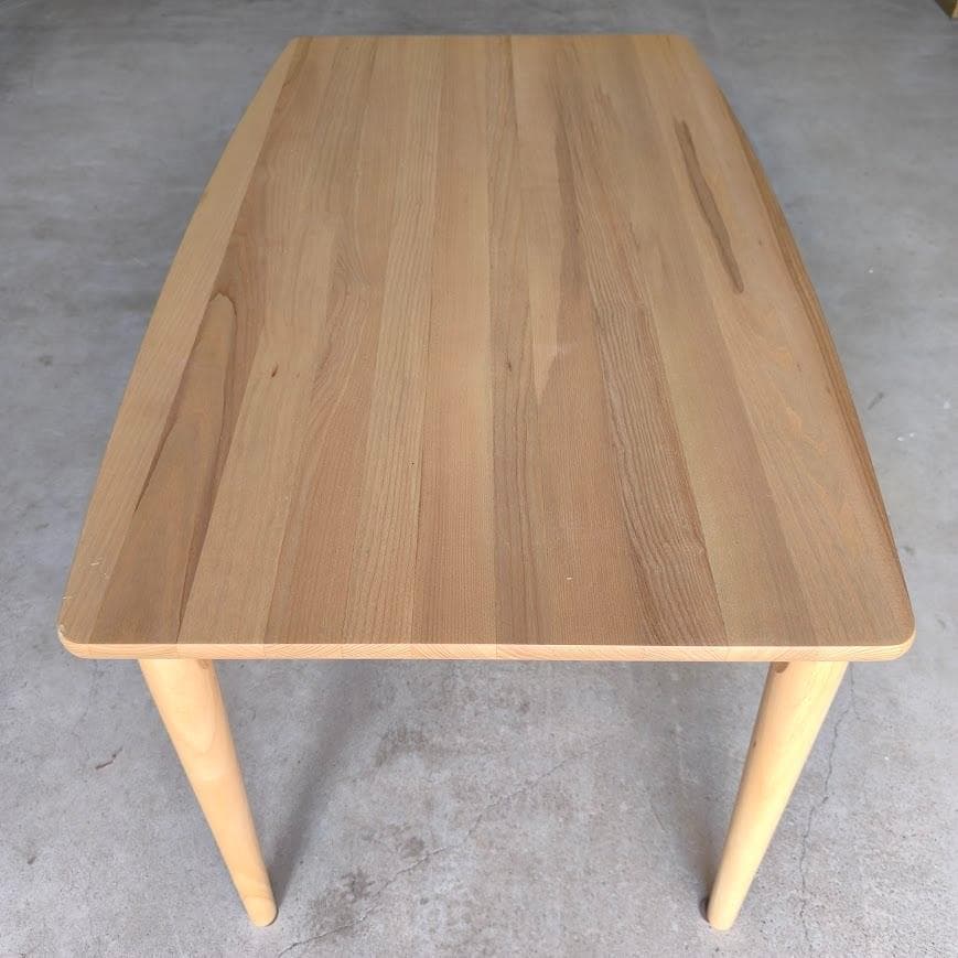 【未開封をお届け！】115センチ　ダイニングテーブル 自然木仕上げ 引き出し付き