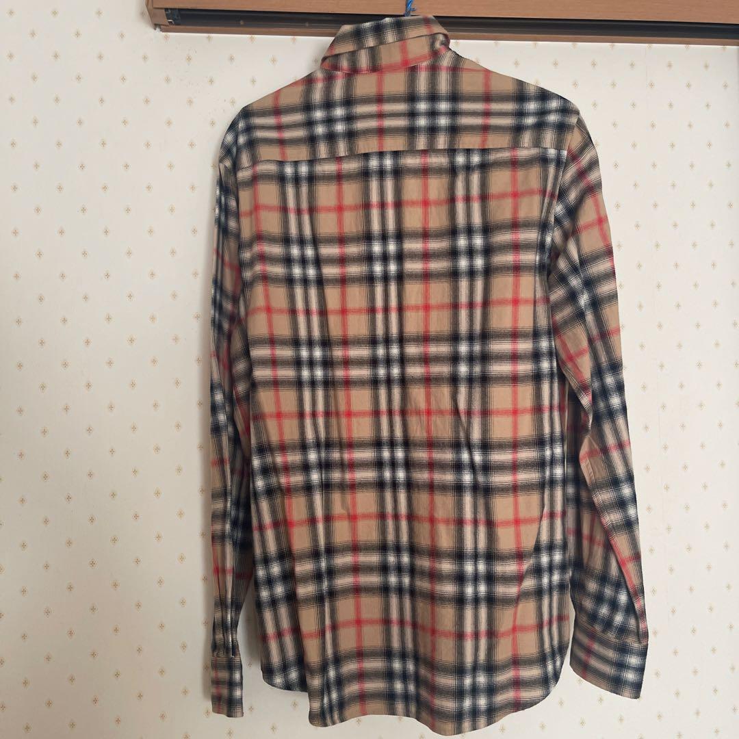 BURBERRY チェック柄長袖シャツ