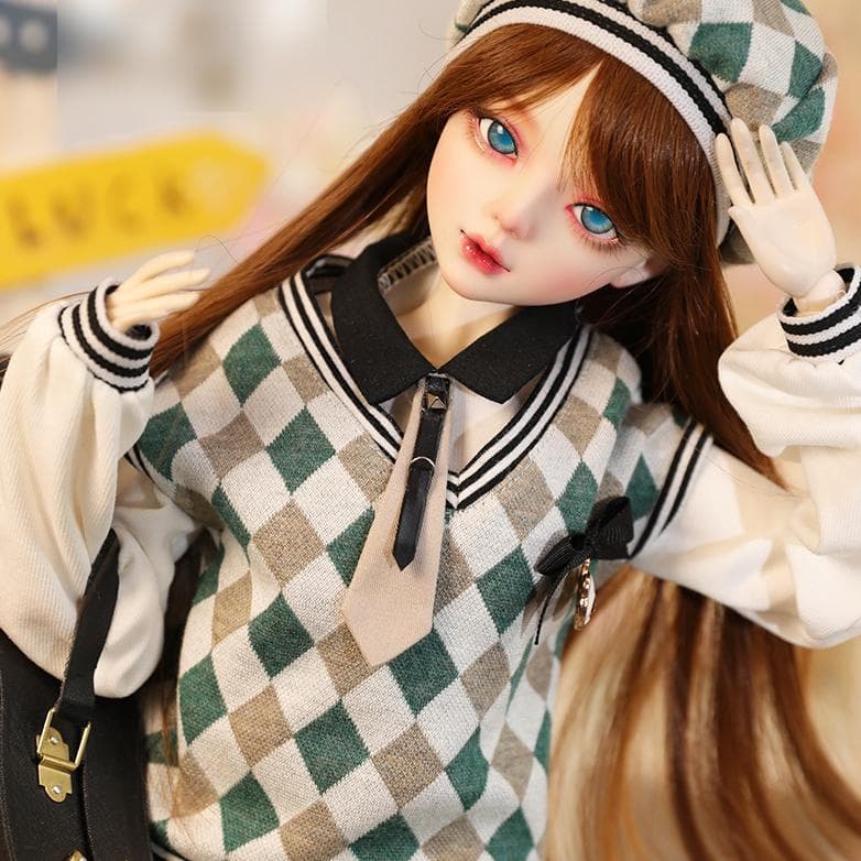 BJD1/3ドールフルセット♡本体 56cm 球体関節人形 眼球 洋服 メイク済