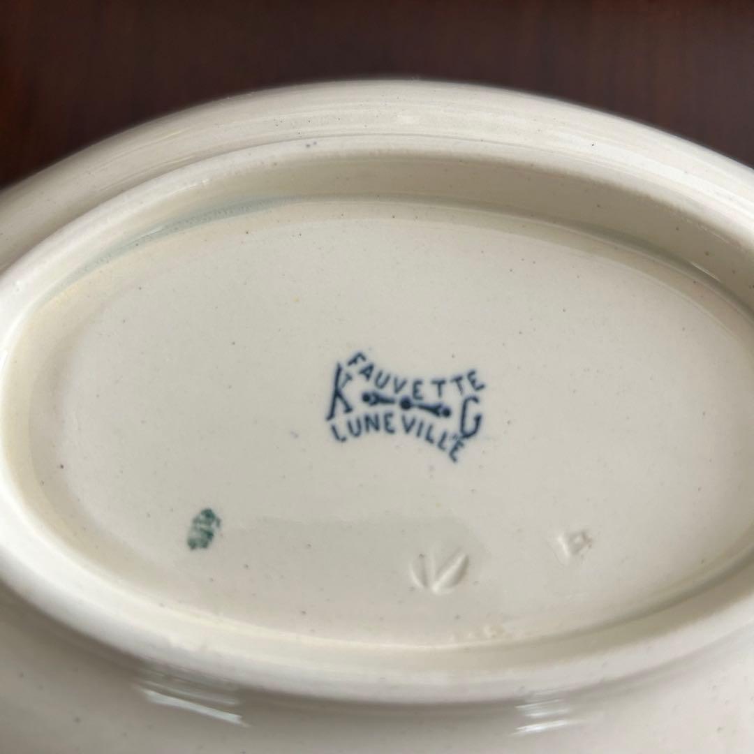 フランス　アンティーク　リュネヴィル　ラヴィエ　鳥