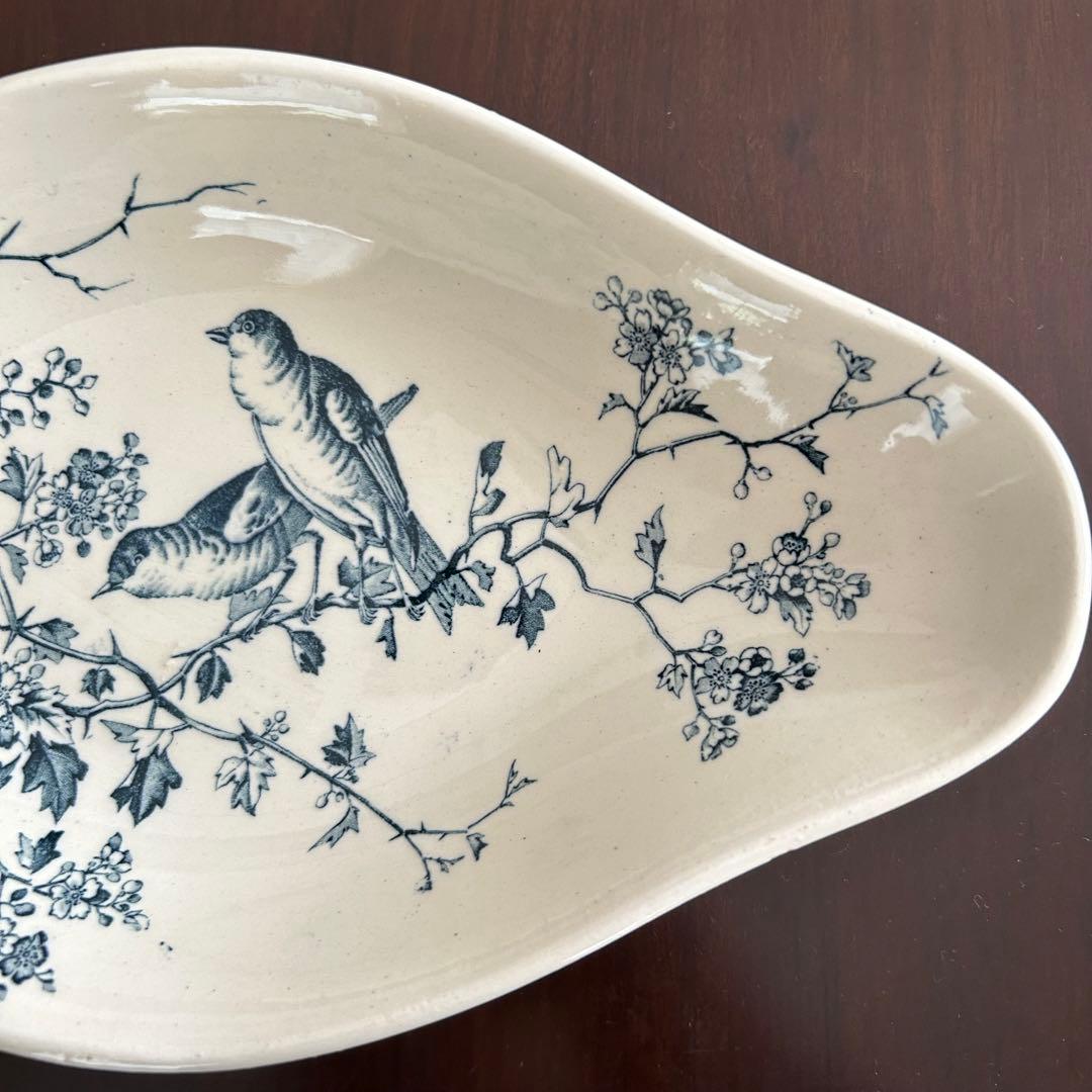 フランス　アンティーク　リュネヴィル　ラヴィエ　鳥