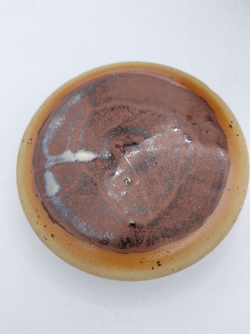 c525 水指 渋紙耳付 上野焼 15代　熊谷紅陽　木箱 茶道具 古物