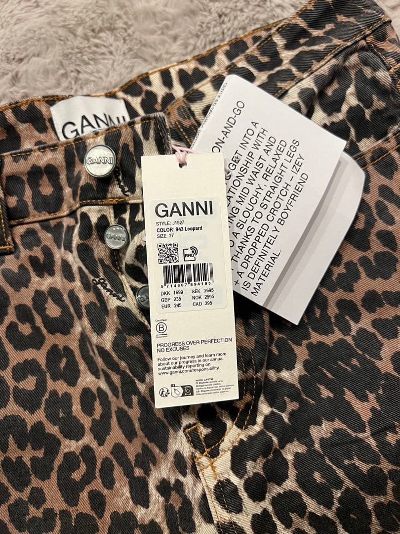 GANNI IZEY レオパード　デニム 27