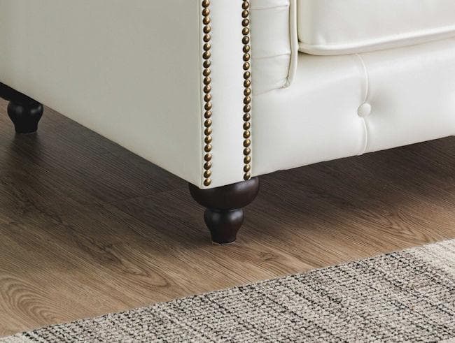 チェスターフィールドタイプ ＰＶＣ１人掛けソファ幅96cm（1211）