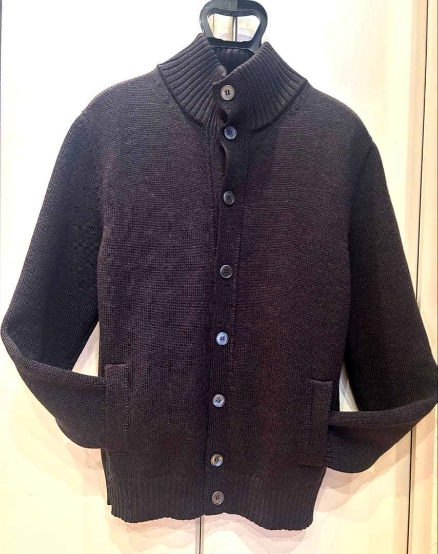 〔よしみ〕ZANONE (美品) ブラック ウール サイズ50