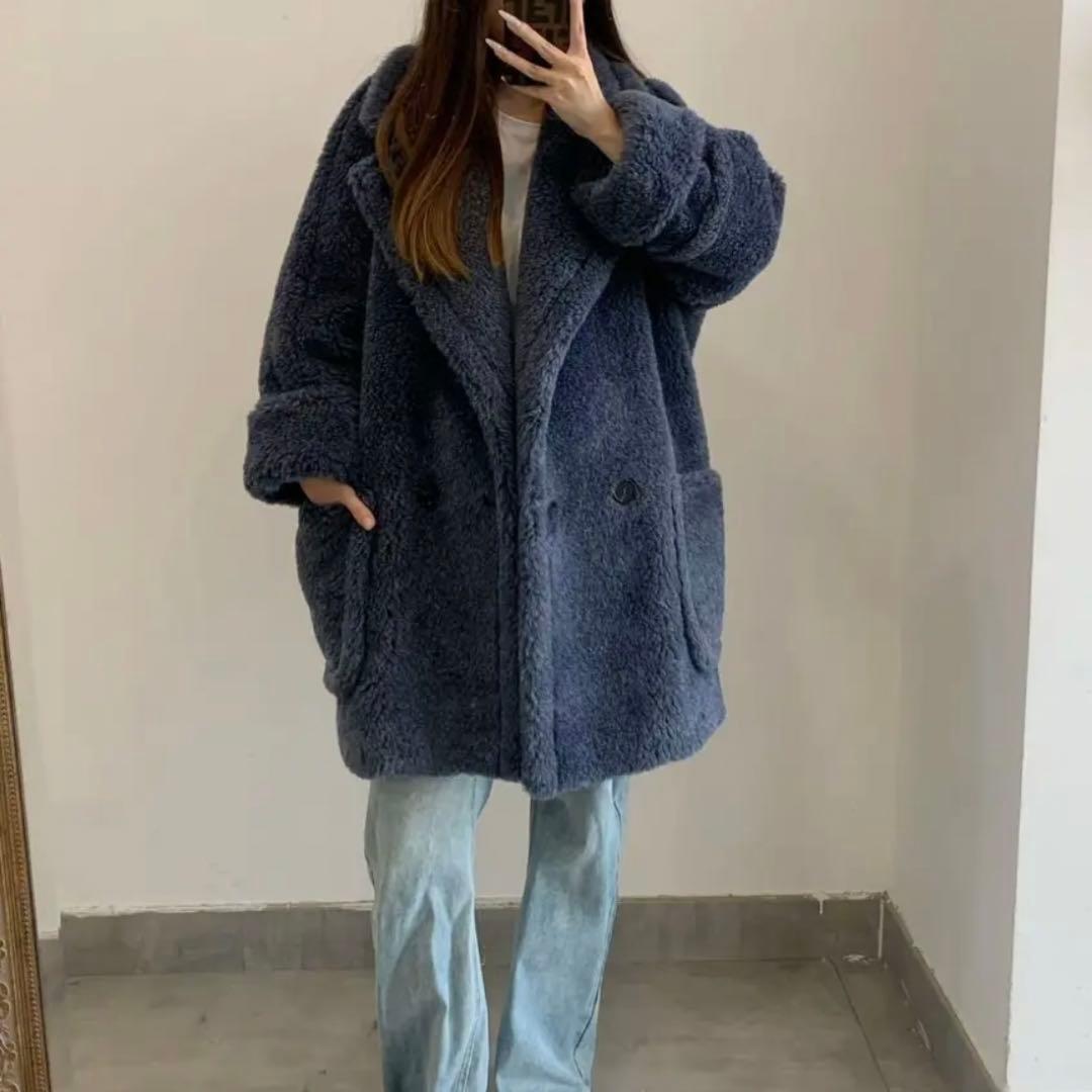 新型最新作❗️ベアビッグポケットコート　ネイビー