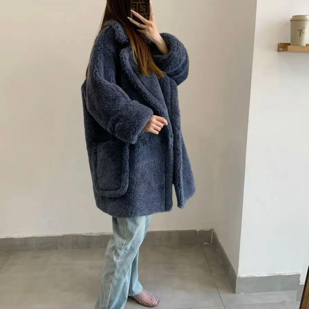 新型最新作❗️ベアビッグポケットコート　ネイビー