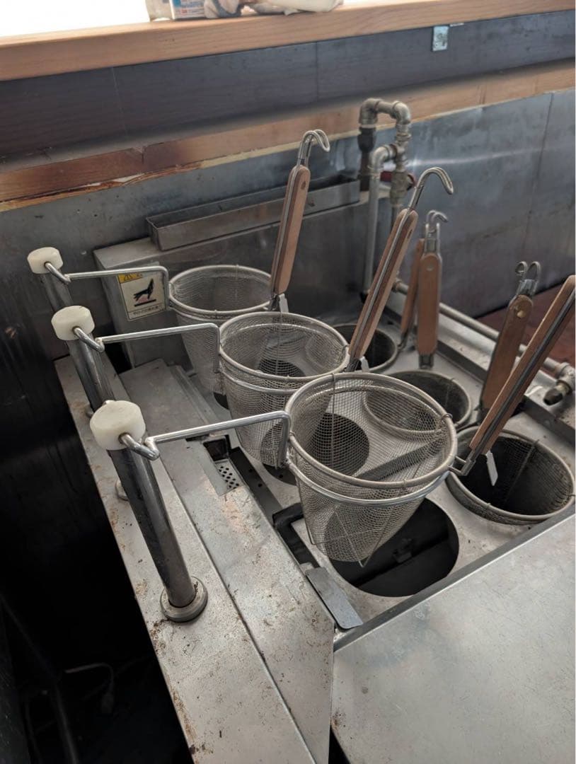 【リユース品】麺ゆで器　北沢産業㈱製　KSK-106　LPガス用 　引取り限定