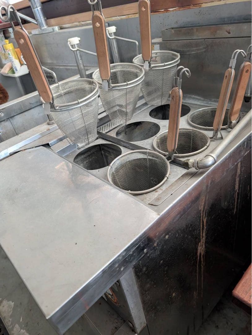 【リユース品】麺ゆで器　北沢産業㈱製　KSK-106　LPガス用 　引取り限定