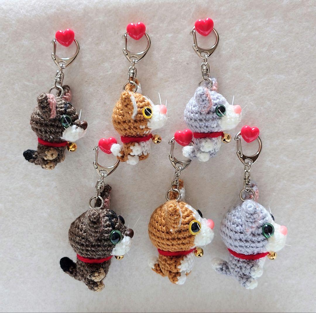 犬・ネコ　キーホルダー（大・小・ミニ）13点セット