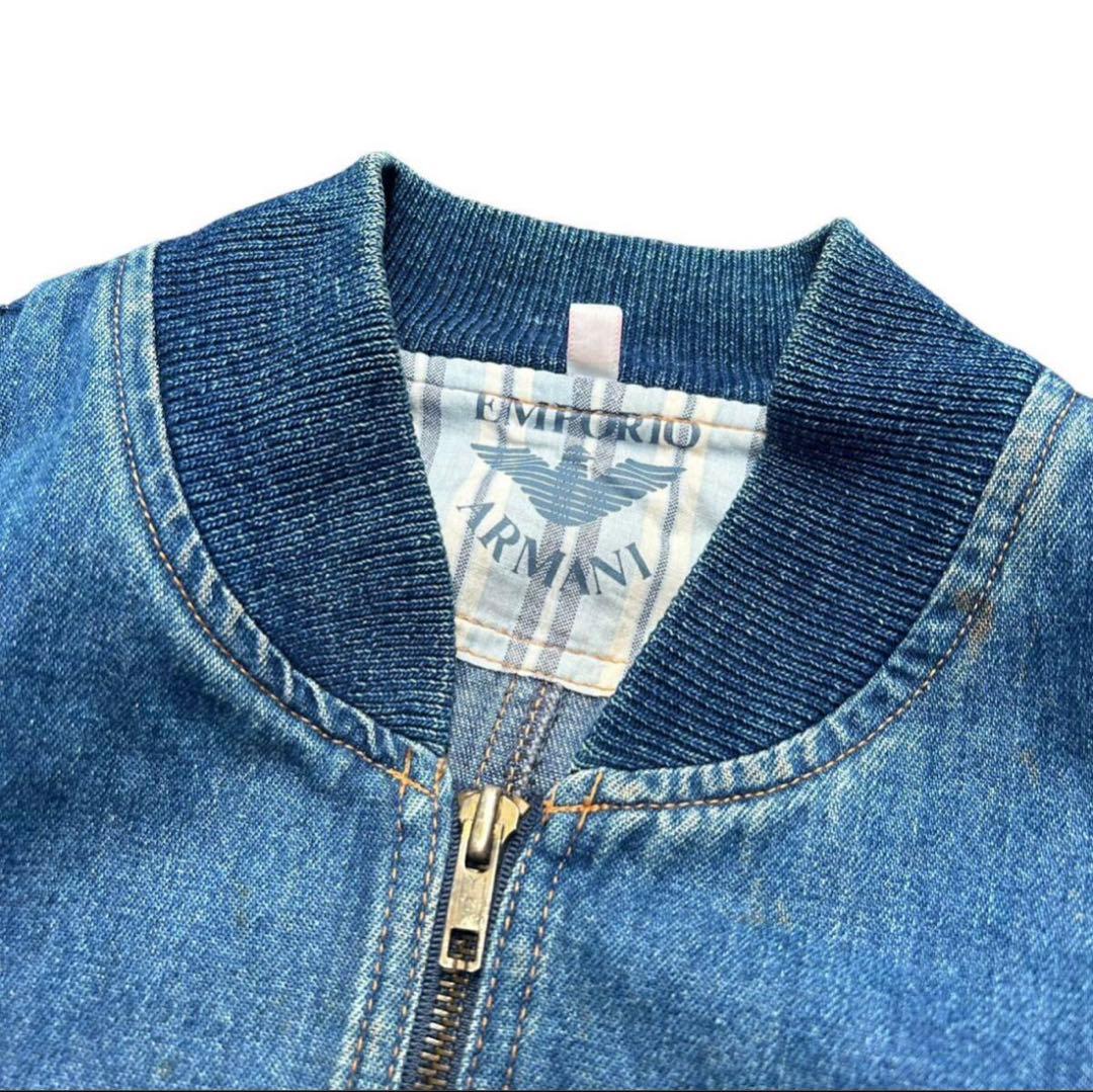 80s アーカイブ　エンポリオ　アルマーニ　デニムボンバージャケット
