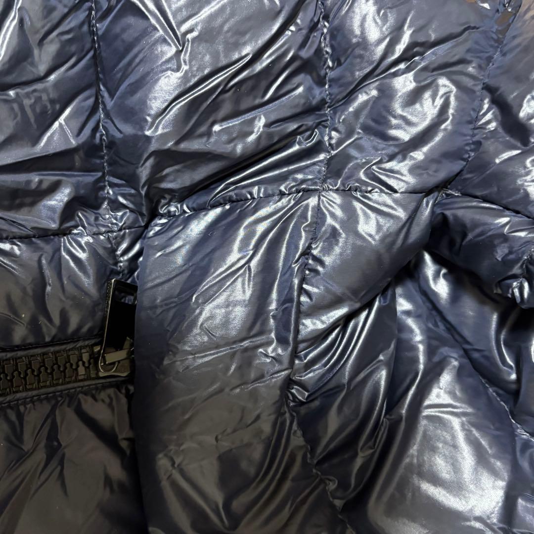 レディース　モンクレール　ダウンジャケット　ダウン　ジャケット　フード　紺色　S