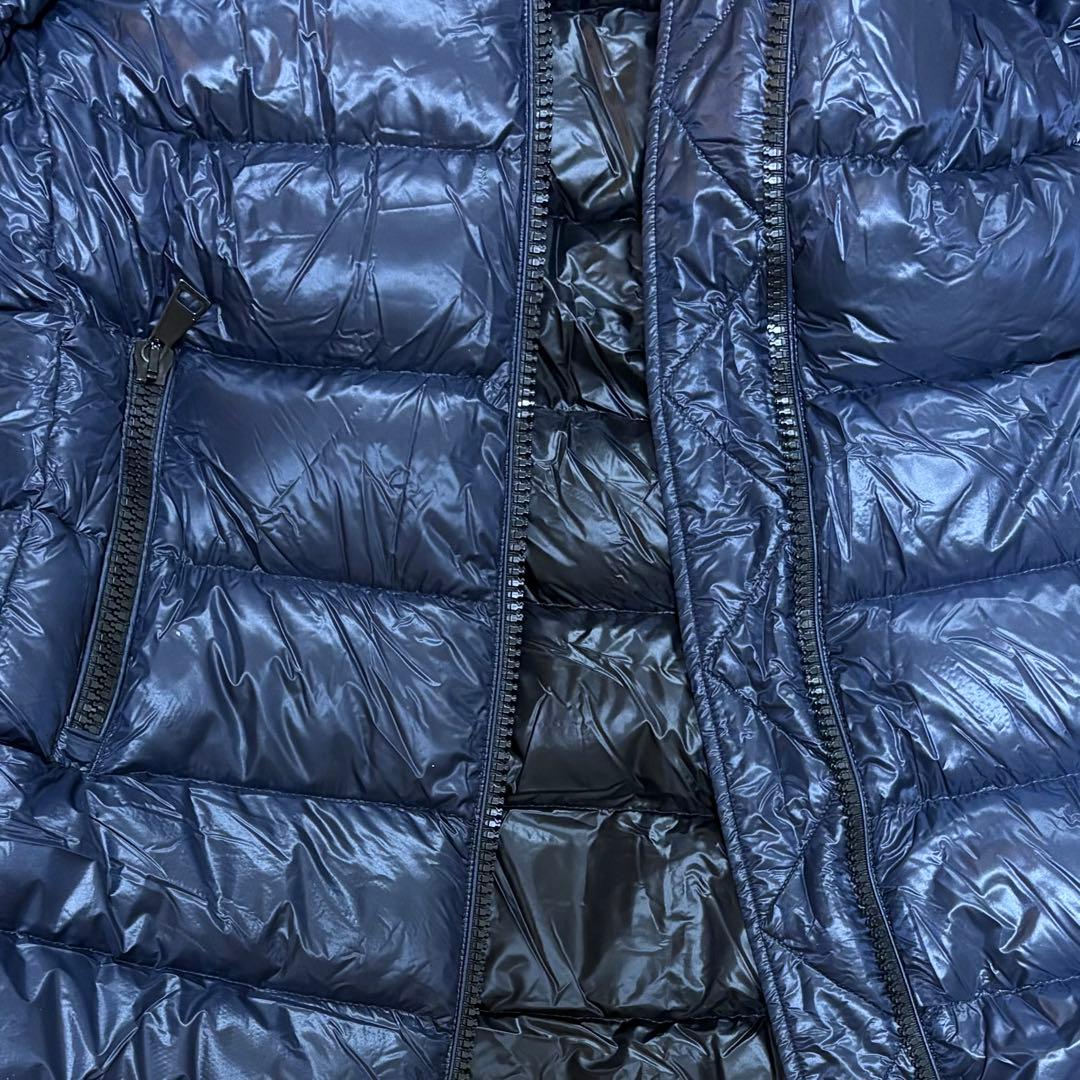 レディース　モンクレール　ダウンジャケット　ダウン　ジャケット　フード　紺色　S